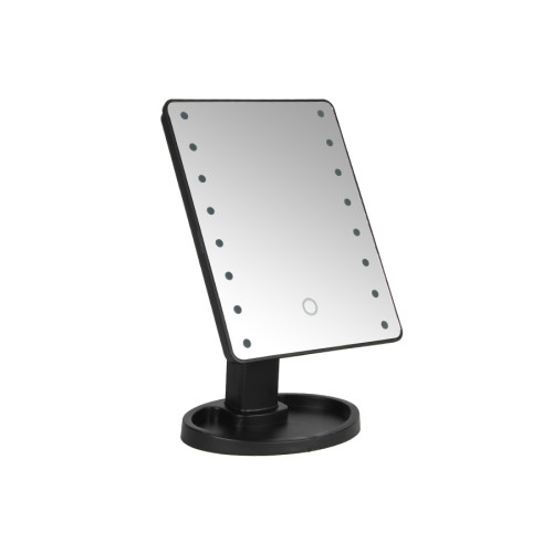 Καθρέφτης μακιγιάζ με 16 LED 16,7Χ27 εκ. χρώμα μαύρο  53460