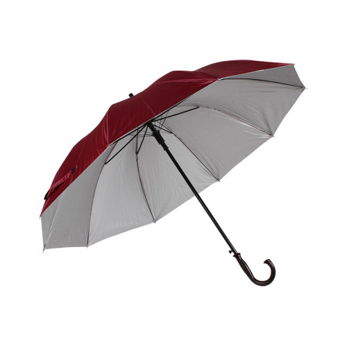 Ομπρέλα βροχής αυτόματη με μπαστούνι και 10 ακτίνες Φ120Χ94 εκ. κόκκινο  00701-6