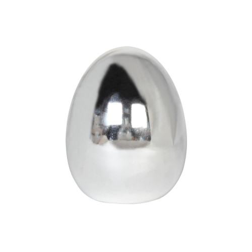 Αυγό διακοσμητικό κεραμικό Φ7Χ10 εκ. χρώμιο  78527