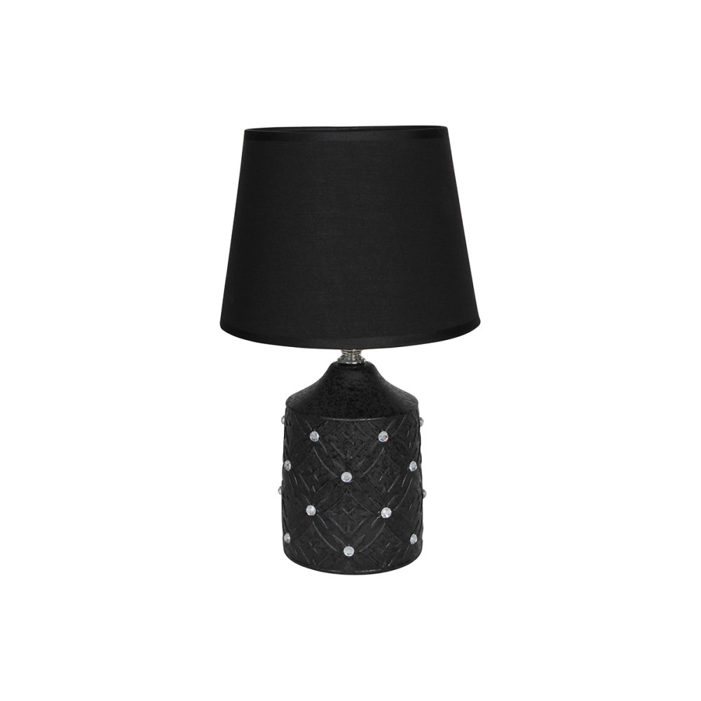 Πορτατίφ κεραμικό Ε14 Φ20Χ32 εκ. μαύρο με καπέλο  55529-2