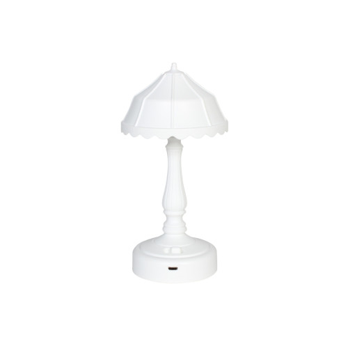 Πορτατίφ παιδικό πλαστικό LED επαναφορτιζόμενο (USB) Φ9Χ18 εκ. λευκό  24702-4