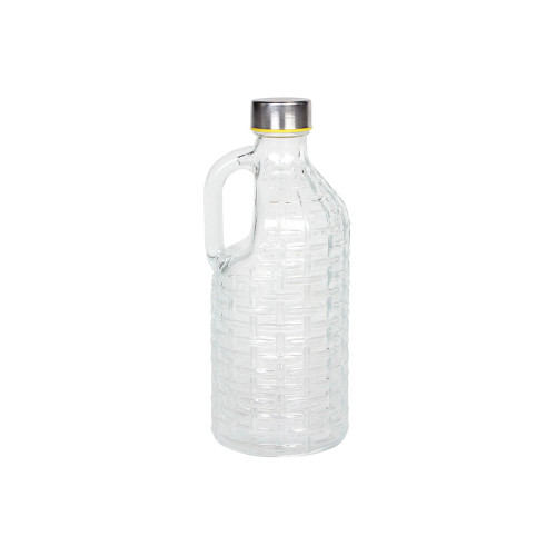 Μπουκάλι γυάλινο Φ10Χ25 εκ. 1100 ml με INOX καπάκι  50367