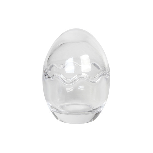 Αυγό διακοσμητικό γυάλινο Φ5,5Χ7,5 εκ.  72615