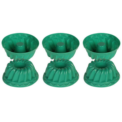 Φορμάκια σιλικόνης Muffin – Cupcake τεμ. 6 Φ7Χ3 εκ. Πράσινο  65050-4