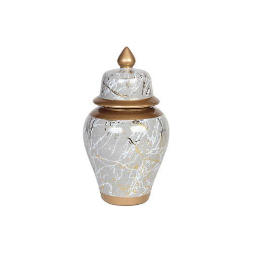 Διακοσμητικό κεραμικό με καπάκι Φ16Χ30 εκ.  78354