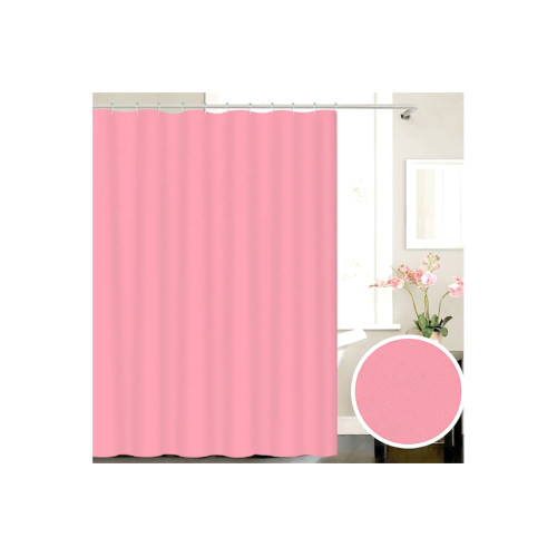 Κουρτίνα μπάνιου 180Χ180 εκ. ροζ με κρίκους  47253-1