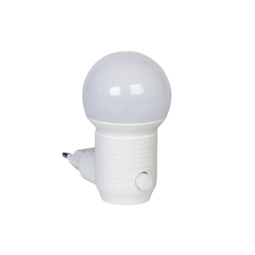 Φωτάκι νυκτός LED 0,4 Watt Φ5Χ9 εκ. Μπάλα λευκό  14912-2