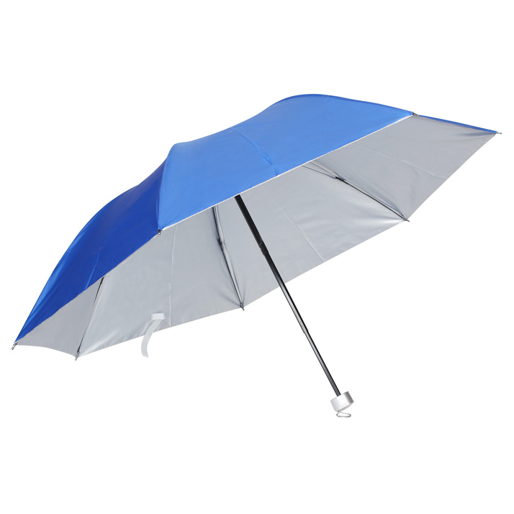 Ομπρέλα βροχής σπαστή με χειροκίνητο μηχανισμό και 7 ακτίνες Φ95 εκ. μπλε  05091-8