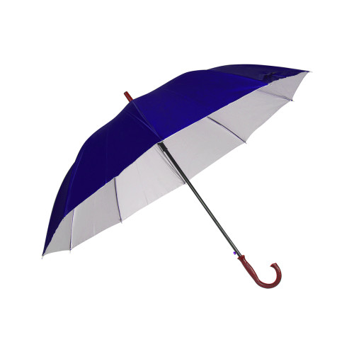 Ομπρέλα βροχής αυτόματη με μπαστούνι και 10 ακτίνες Φ120Χ94 εκ. σκούρο μπλε  05090-3