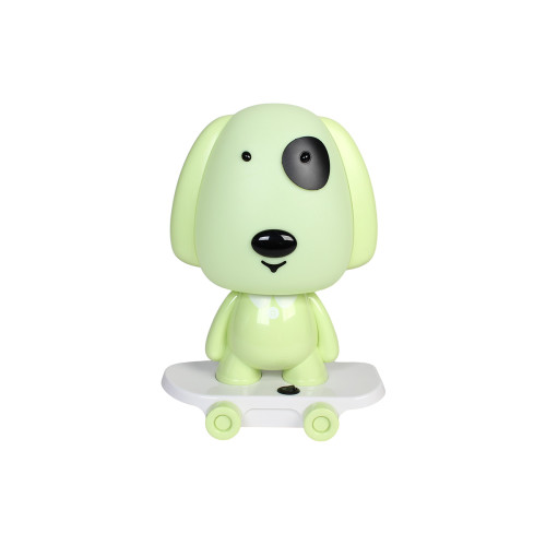 Πορτατίφ παιδικό πλαστικό Ε14 (ρεύμα) 23Χ15Χ32 εκ. Σκύλος πατίνι πράσινο  84314-1