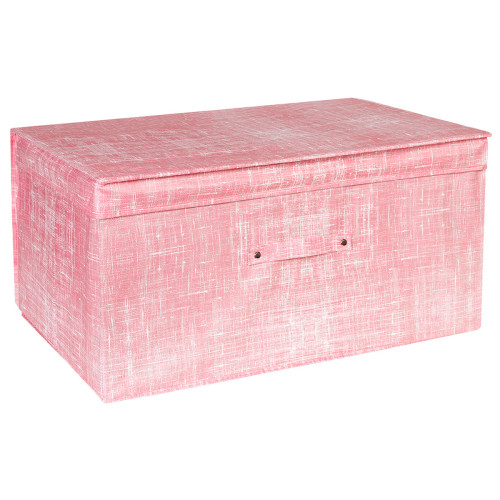 Κουτί αποθήκευσης πτυσσόμενο 60Χ40Χ30 εκ. ροζ  57940-1