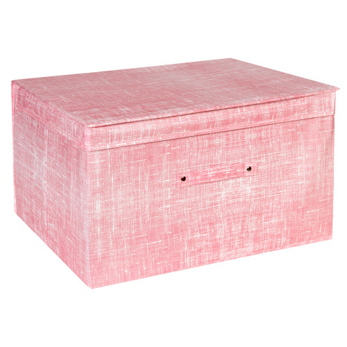 Κουτί αποθήκευσης πτυσσόμενο 50Χ40Χ30 εκ. ροζ  57941-1