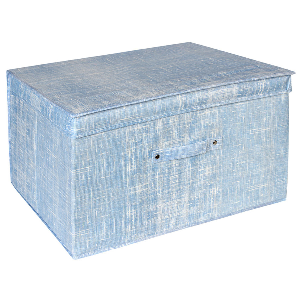 Κουτί αποθήκευσης πτυσσόμενο 50Χ40Χ30 εκ. μπλε  57941-2
