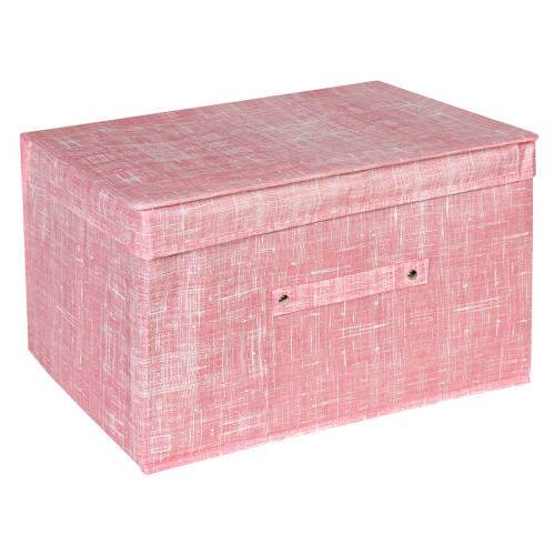 Κουτί αποθήκευσης πτυσσόμενο 40Χ30Χ25 εκ. ροζ  57942-1
