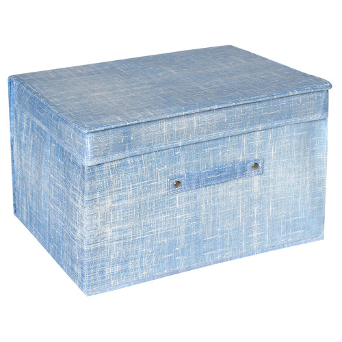 Κουτί αποθήκευσης πτυσσόμενο 40Χ30Χ25 εκ. μπλε  57942-2