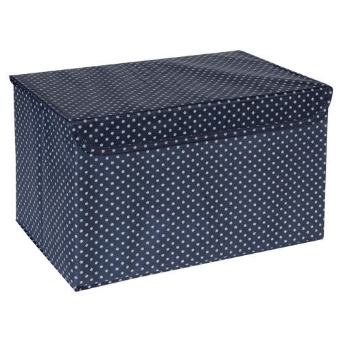 Κουτί αποθήκευσης πτυσσόμενο 38Χ24Χ24 εκ. σκούρο μπλε  57944-1