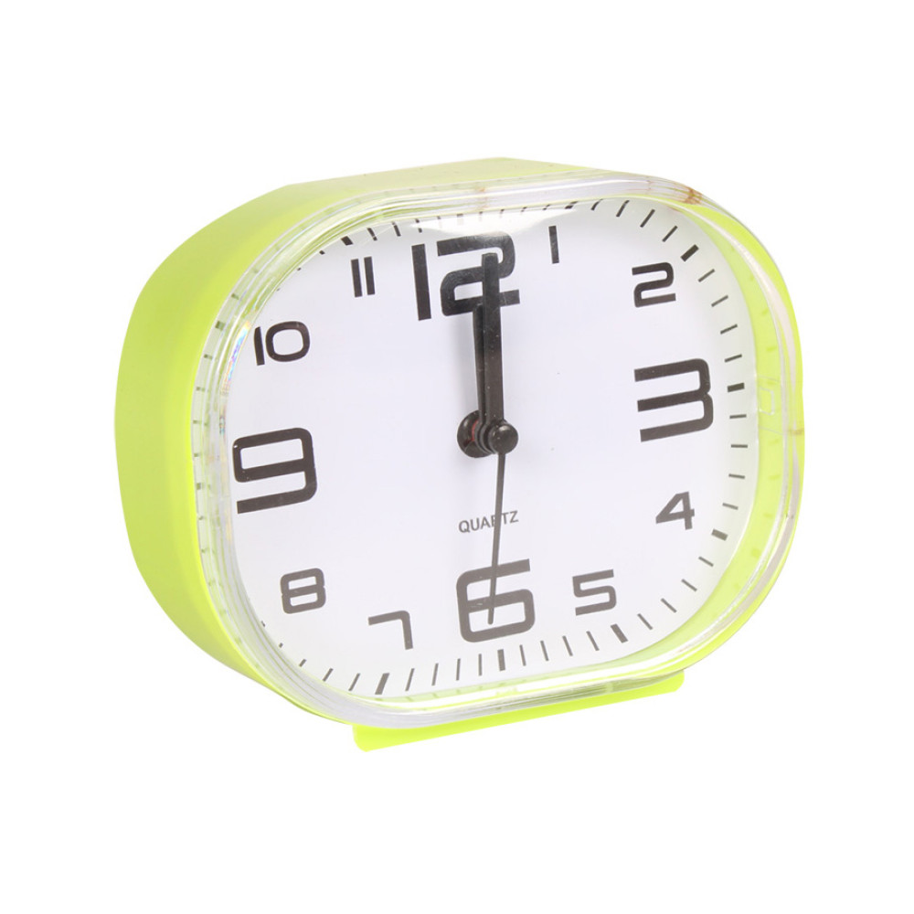 Ρολόι ξυπνητήρι πλαστικό 12Χ10 εκ. πράσινο  85802-2