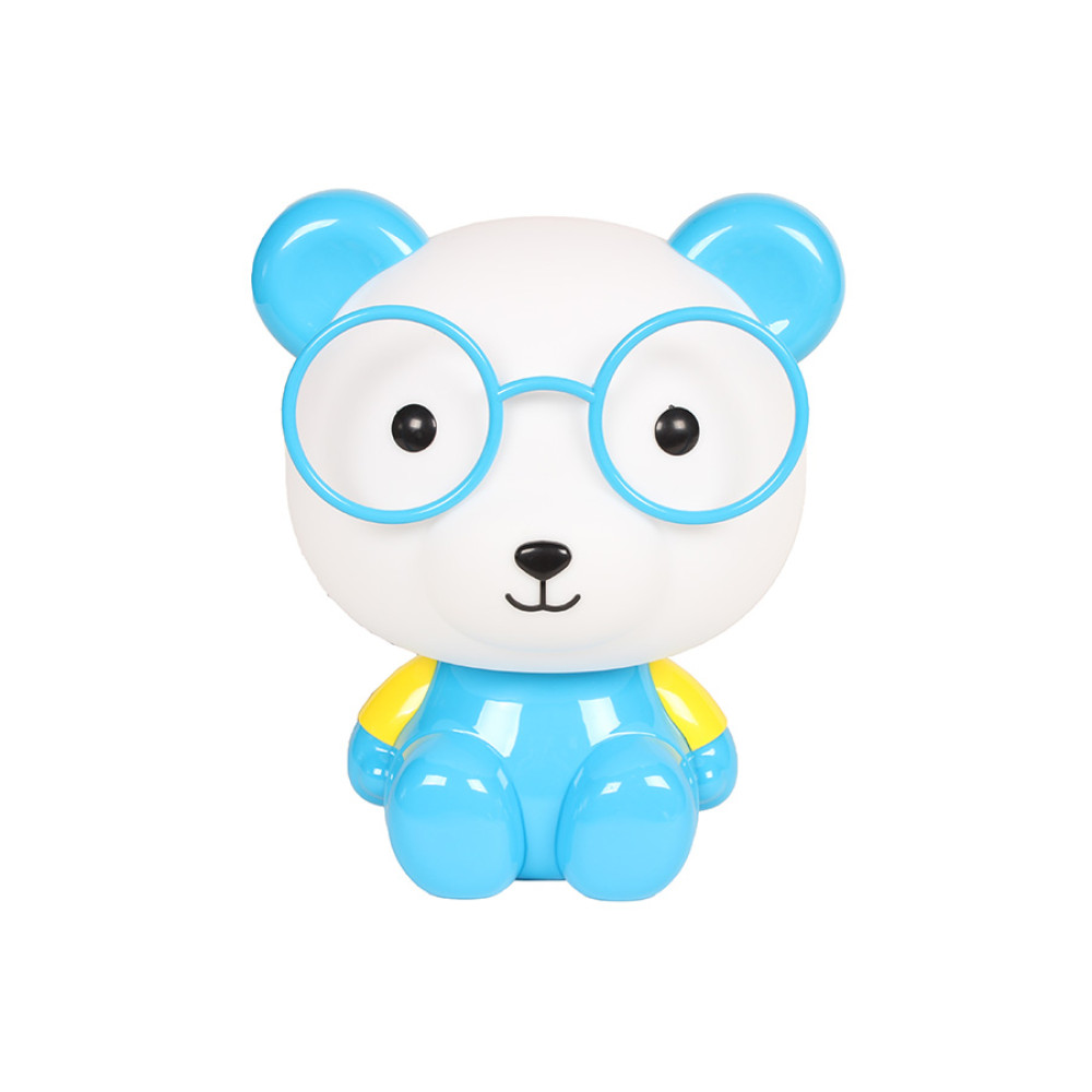 Πορτατίφ παιδικό Ε14 Αρκούδος με γυαλιά μπλε  88499-21