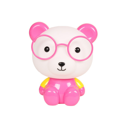 Πορτατίφ παιδικό Ε14 Αρκούδος με γυαλιά ροζ  88499-22