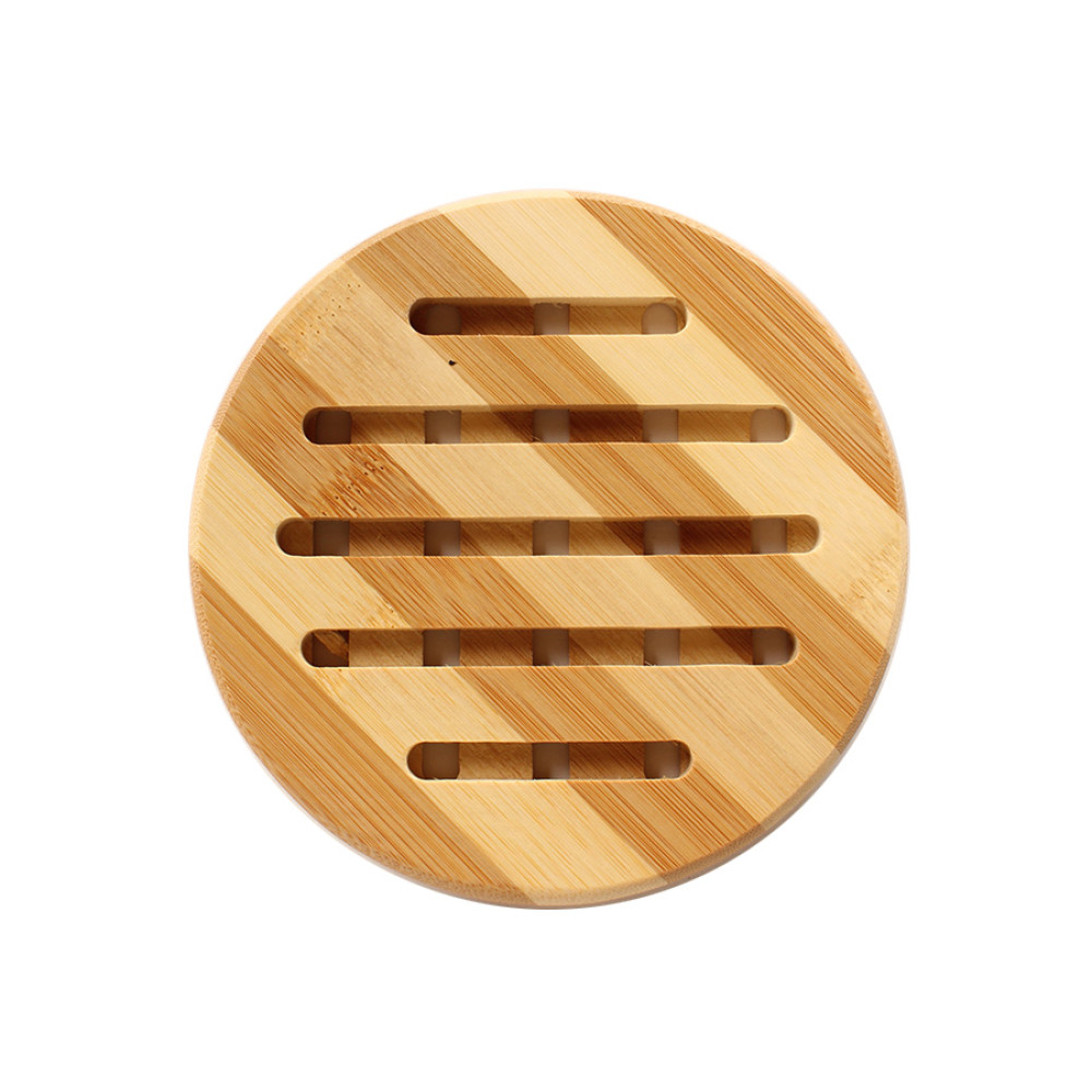 Σουπλά ξύλινο μπαμπού στρογγυλό Φ15 εκ.  7452