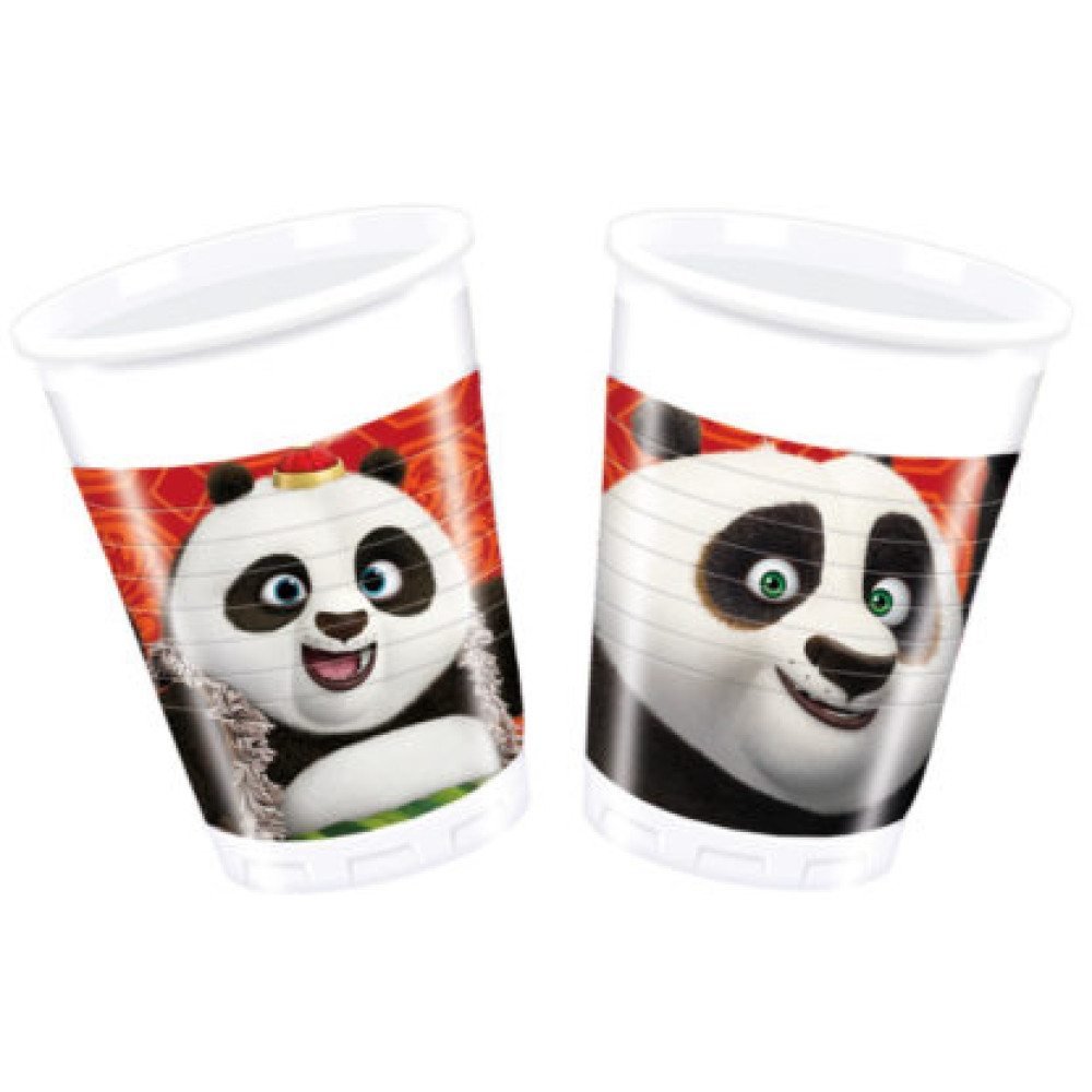 Πλαστικά Ποτήρια Kung Fu Panda