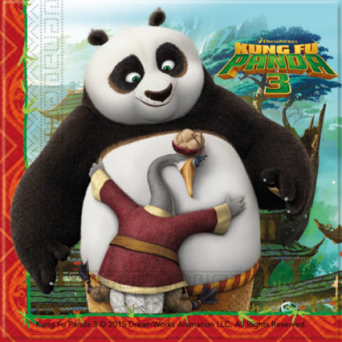 Χαρτοπετσέτες Kung Fu Panda Δύο Φύλλων