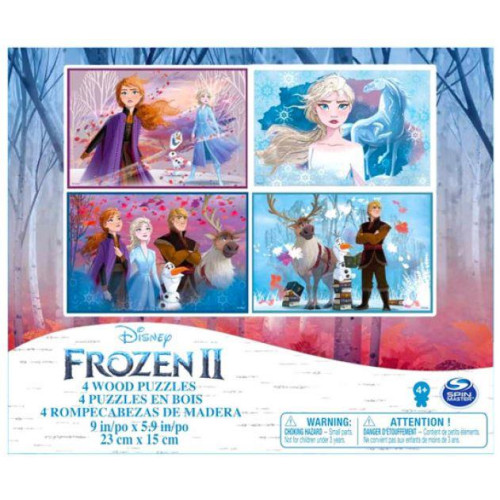 Spin Master Frozen 2 - 4 Wood Puzzles (23 cm x 15 cm) (20115365)