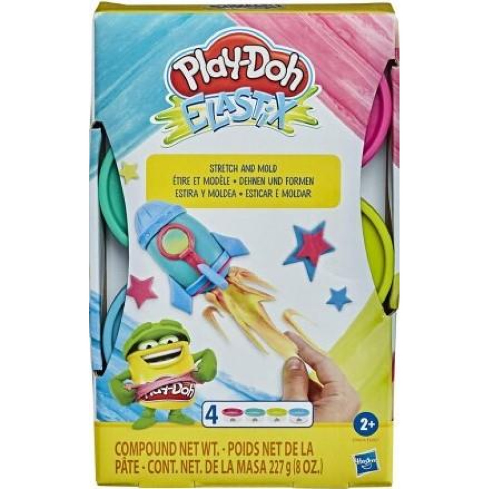 Hasbro Play-Doh Elastix: Stretch and Mold - Bright (E9864)