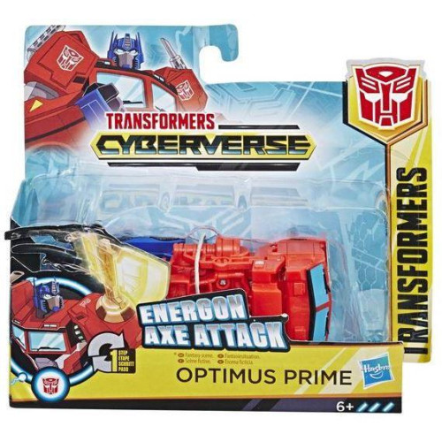 Hasbro Transformers Bumblebee Cyberverse Adventures - Energon Axe Attack Optimus Prime Autobot (E3645)