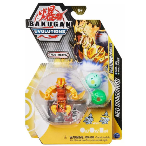 Spin Master Bakugan Evolutions: Neo Dragonoid (Nano Fury & Nano Lancer) Power Up (20138084)