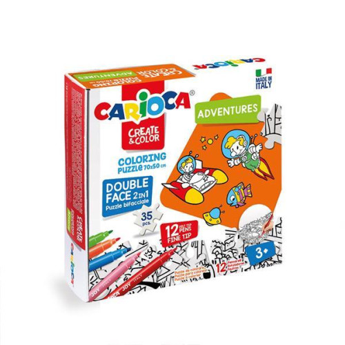 Carioca Puzzle 2σε1 χρωματίζω 