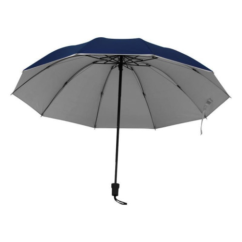 Ομπρέλα αυτόματη  ασημί-μπλε Ø105 εκ.