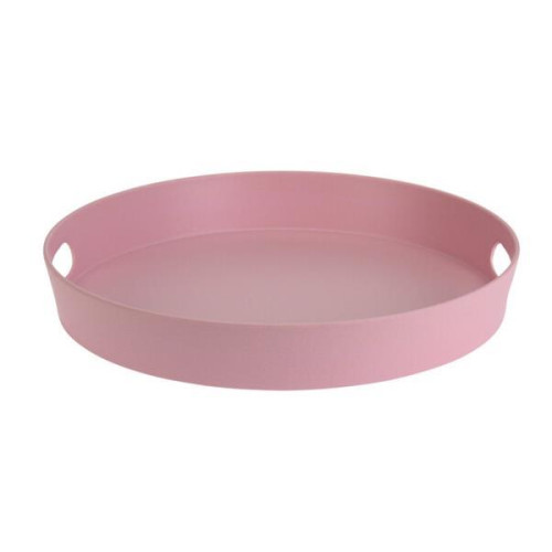 Δίσκος σερβιρίσματός από bamboo Ø30xY4εκ. ροζ