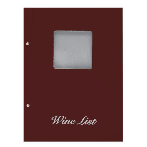 Next wine list με παράθυρο basic 23,5x32εκ. μπορντώ
