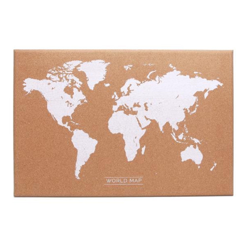 Πίνακας φελλού World map 60x40εκ.