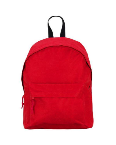Τσάντα πλάτης με μπροστινή τσέπη κόκκινη Υ38x28x12 εκ