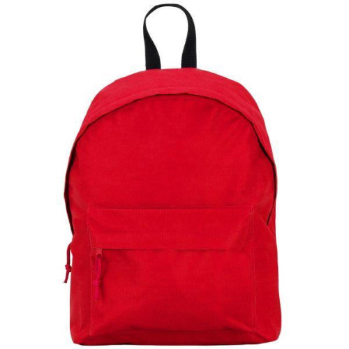 Τσάντα πλάτης με μπροστινή τσέπη κόκκινη Υ38x28x12 εκ