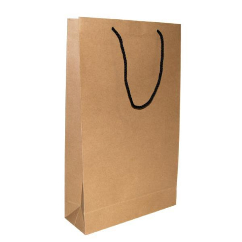Next χάρτινη τσάντα κραφτ με κορδόνι  Υ41x24,5x9εκ.