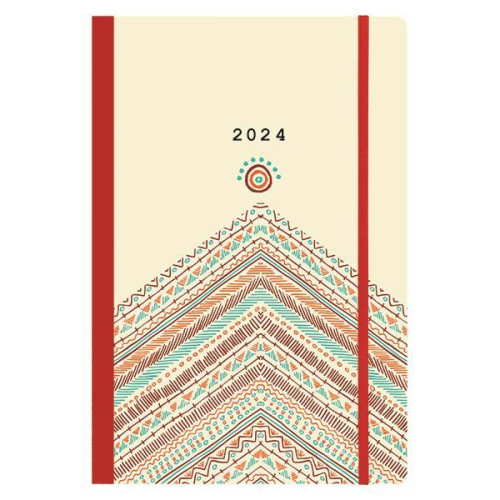 Next ημερολόγιο 2024 Trends ημερήσιο flexi με λάστιχο 14x21εκ. Boho style