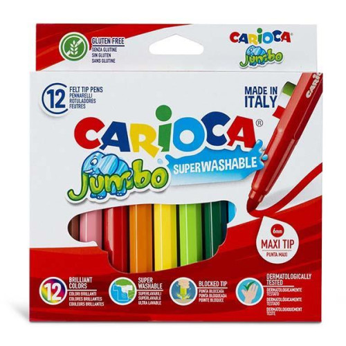 Carioca Jumbo μαρκαδόροι 12 χρωμάτων