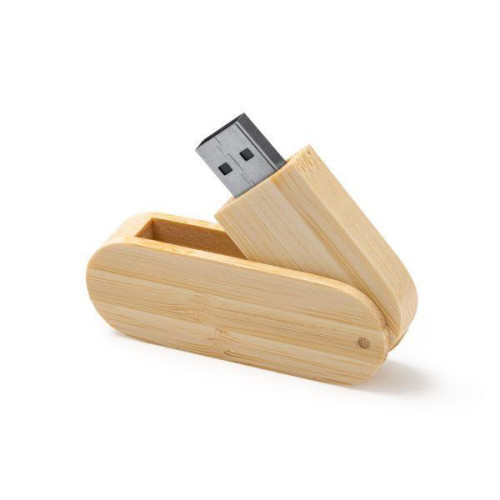 Στικάκι USB από φυσικό μπαμπού, 16 GB, 6,4x1,3x2,2εκ.