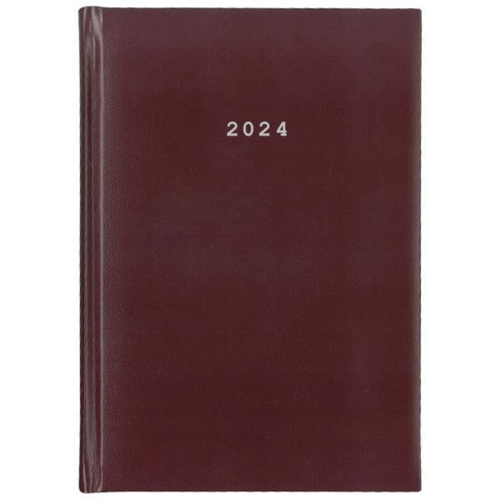 Next ημερολόγιο 2024 basic ημερήσιο δετό μπορντώ 14x21εκ.
