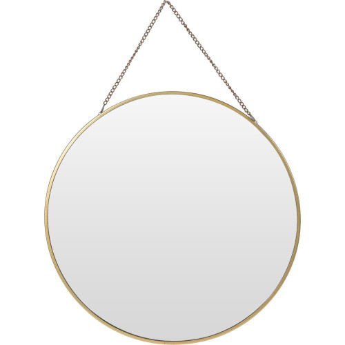 Καθρέφτης τοίχου στρογγυλός μεταλλικός χρυσός Ø29,5εκ.