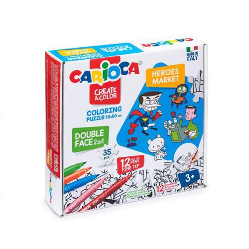 Carioca Puzzle 2σε1 χρωματίζω 