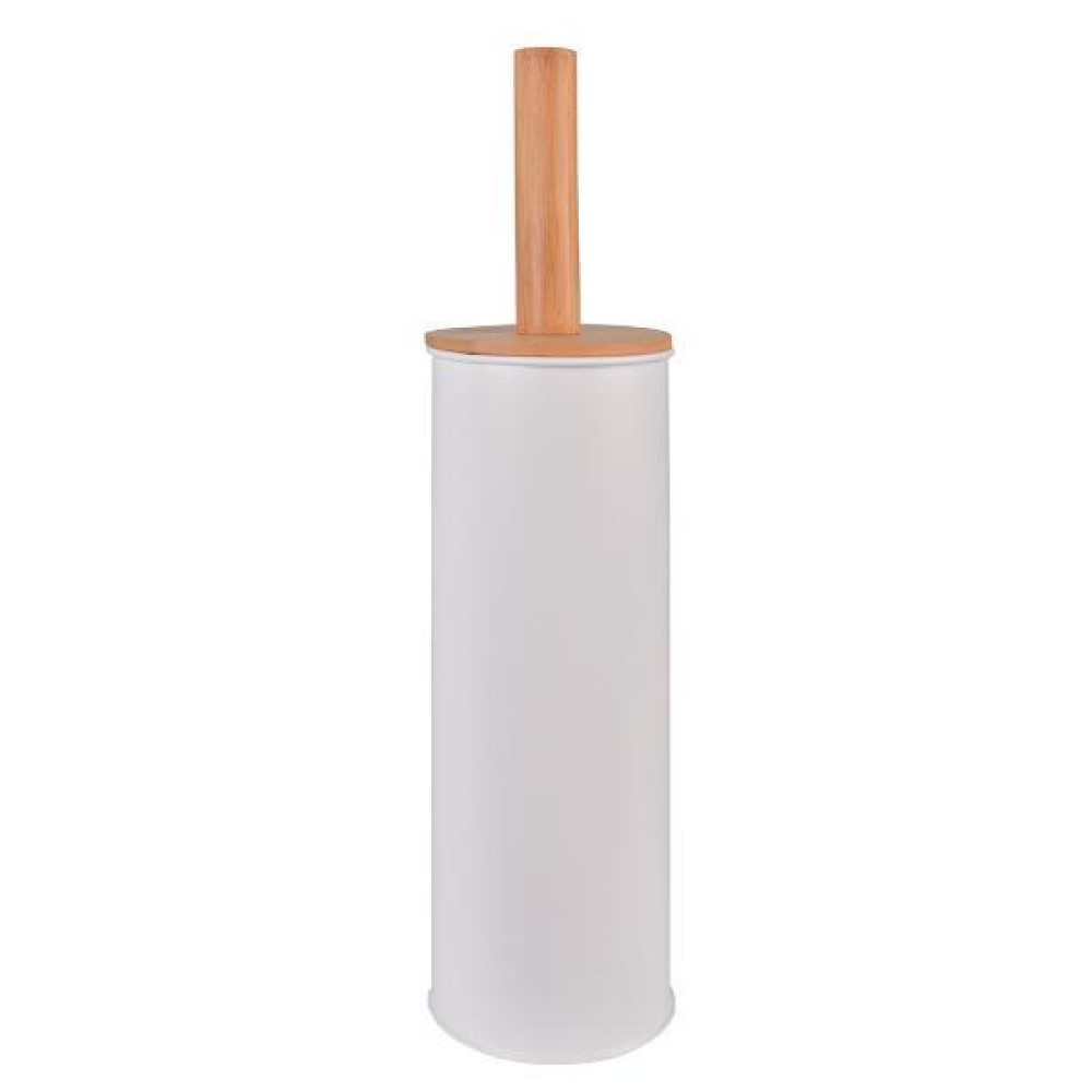 Πιγκάλ λευκό με ξύλινη χειρολαβή  Υ38,5 Ø10εκ