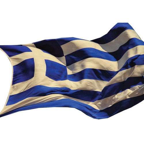 Σημαία ελληνική με κρίκους 0,90x1,5μ.