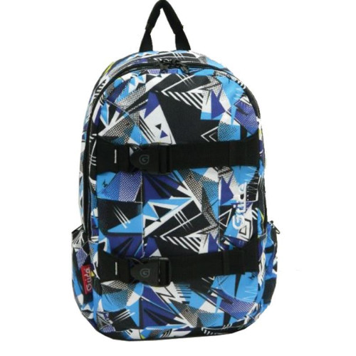 Bagtrotter τσάντα πλάτης εφηβική Global blue με 2 θήκες 47x30x12εκ.
