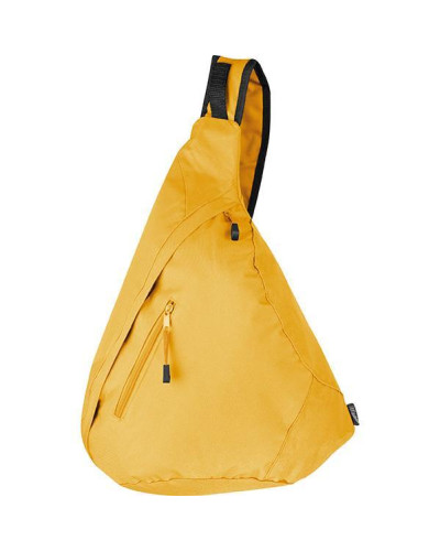Τσάντα πλάτης χιαστί κίτρινη Υ50x26x16εκ.