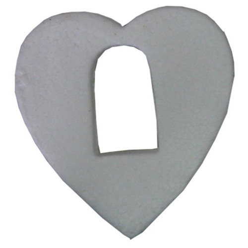 Καρδιά πολυστιρένης-φελιζόλ με τρύπα 8,5x9x1.5εκ.