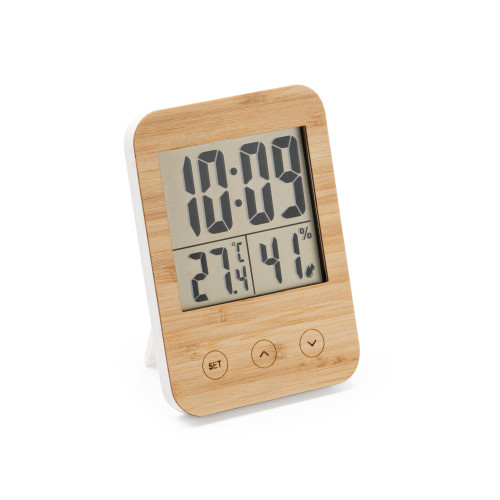 Ρολόι ψηφιακό Y12x8,6x2εκ. με θερμόμετρο και υγρασιόμετρο